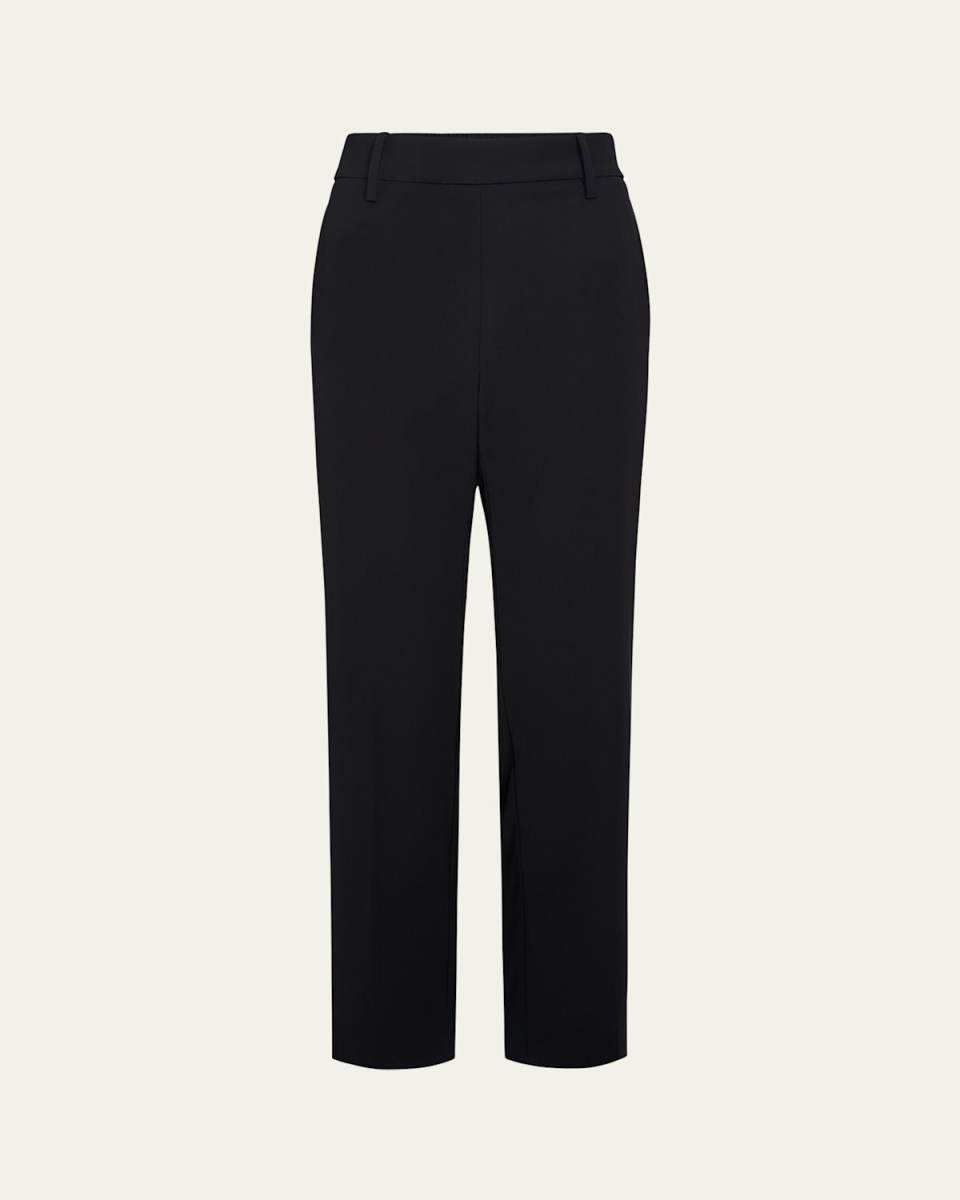 Mid-Rise Tapered Pull-On Pants